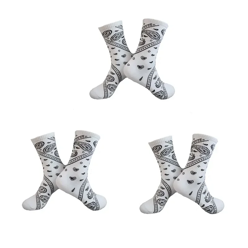 Men's Sports Street Style Hip Hop Crew Socks - 3 Pairs