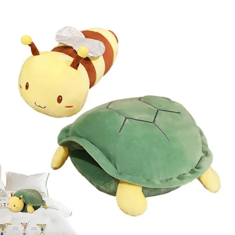 Turtle Honey Plush Filled Cute Doll Universal Animal Hugging Pillows For Home Shell Can Wear Large Doll Fun Girlfriends Doll transparent stand support for dolls transparent mini doll display stand support self adhesive universal transparent mini doll