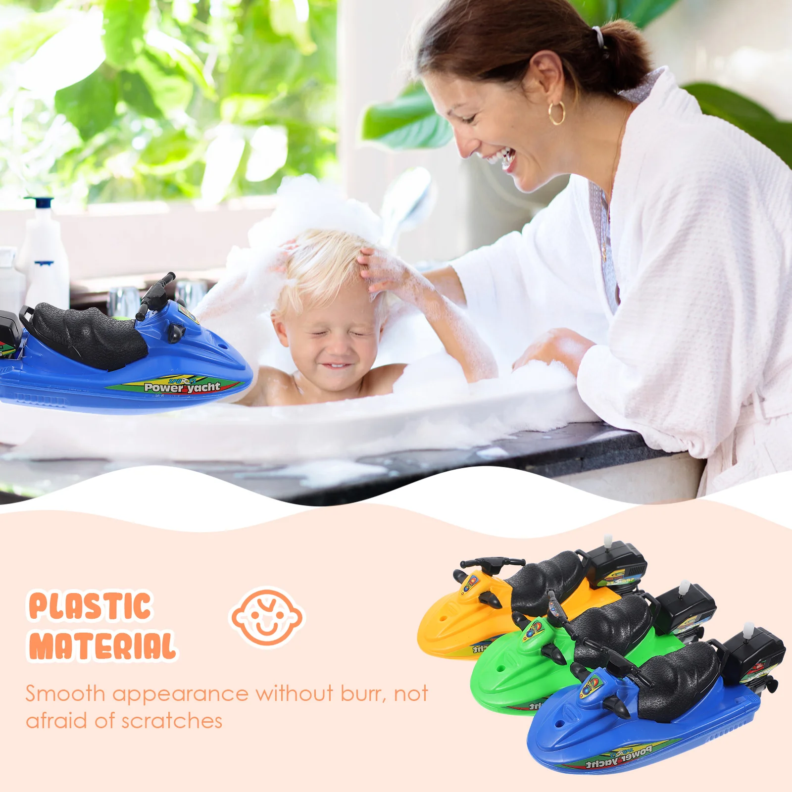 3 Pcs Yacht Boat Toys Boats for Water Play Motor Girls Wind Up Bath Toddler Shower Child Pool 4