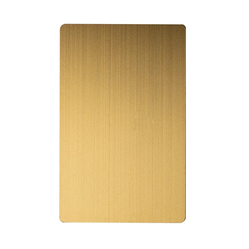 고급 맞춤형 RFID 메탈 카드 명함 QR 코드 NFC 4K 골드 NFC 메탈 명함