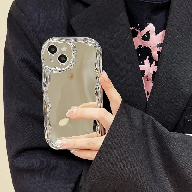 Glitter Mirror Phone Case With Camera Protector For Oppo Models_voghion.com