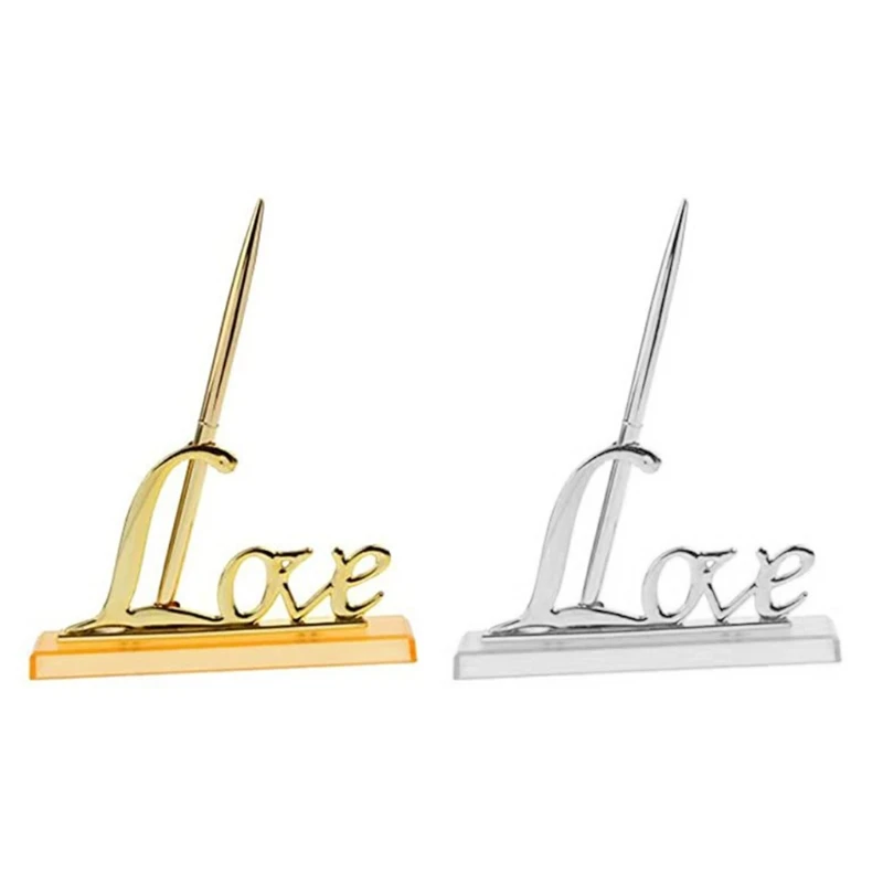 

Love Signing Pen Couple Bride Bridal Engagement Ceremony Guest Book