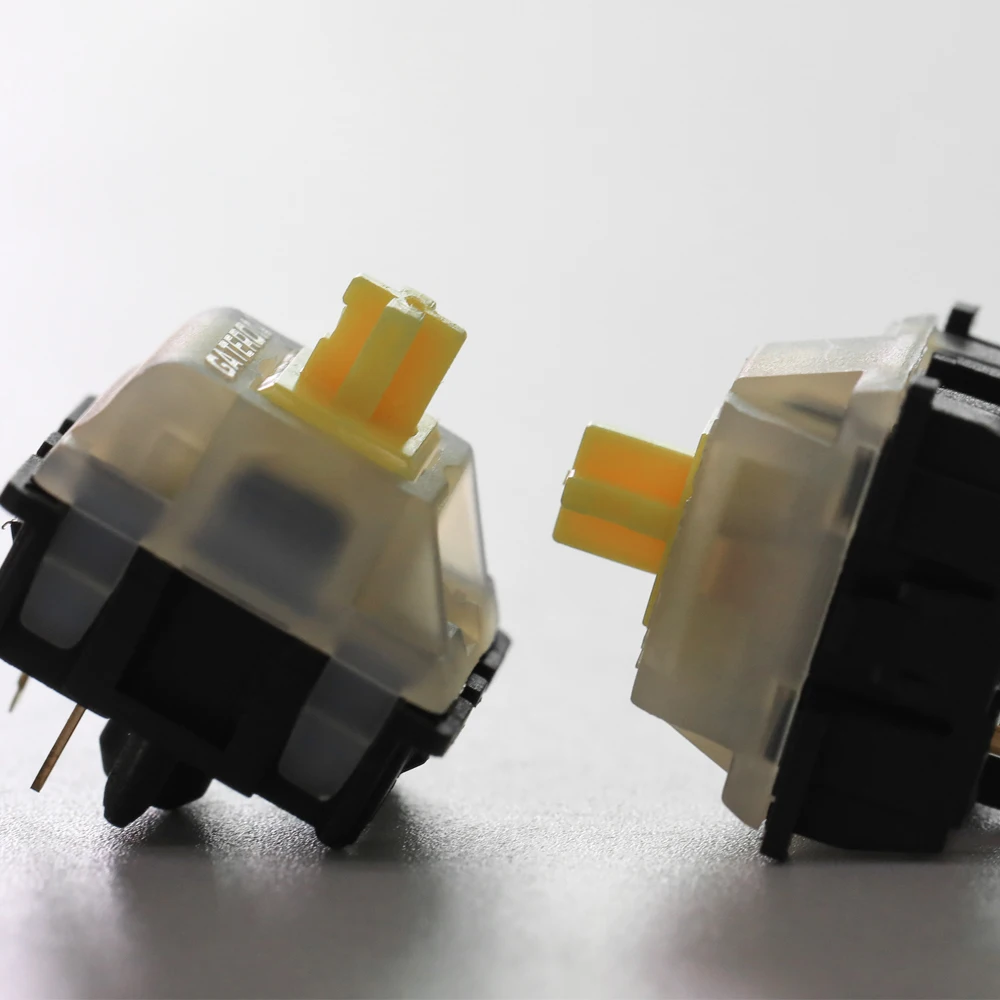 Gateron Leitoso Superior Preto Inferior Amarelo Interruptor Linear 5pin para Interruptores de Teclado Mecânicos - Imagem 5