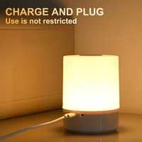 Touch Night Light Bedroom Table Lamp 3 Modes Dimming Rechargeable Night Lamp Ambient Light Soft Light Bedside Lamp For Kids Gift 2