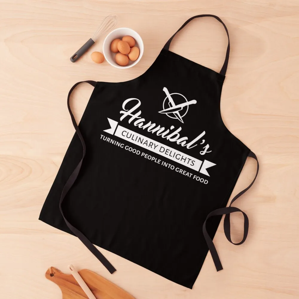 Hannibal's Culinary Delights Apron professional kitchen apron funny apron