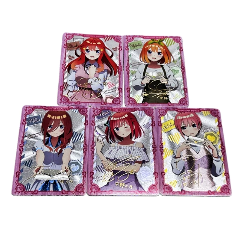 5pcs/set The Quintessential Quintuplets Nakano Miku Itsuki Animation  Characters Flash Card Anime Classics Game Collection Card - AliExpress