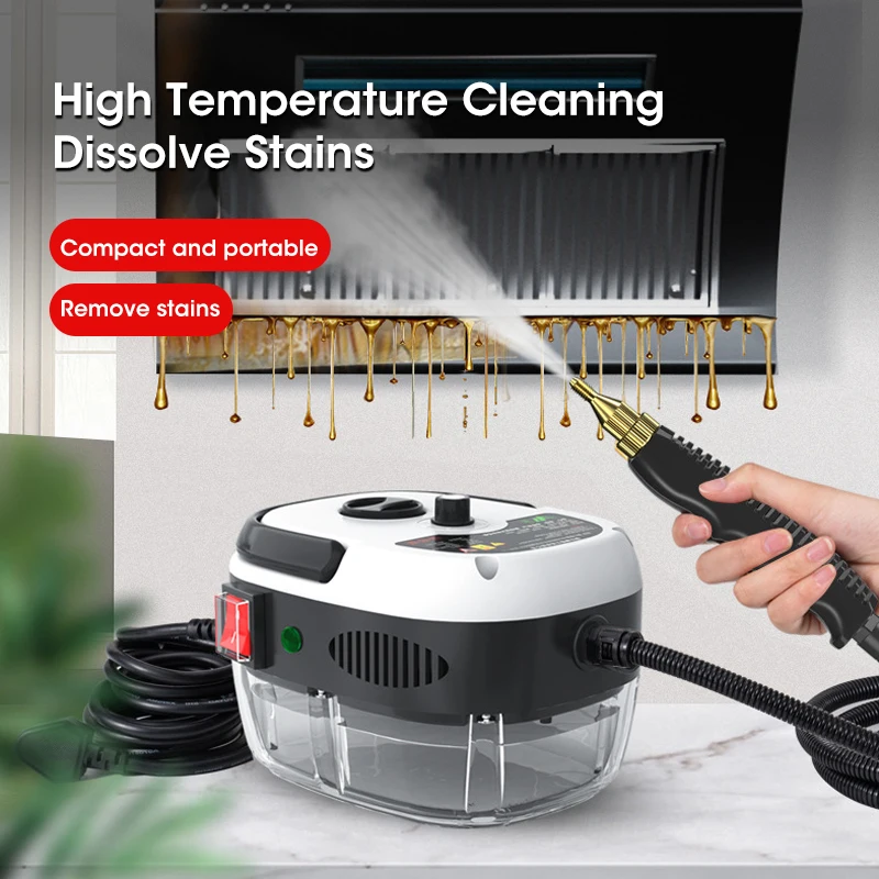2500W High Pressure Steam Cleaner Handheld High Temperature Steam Cleaner For Home Kitchen Hood Bathroom Conditioning Car Clean