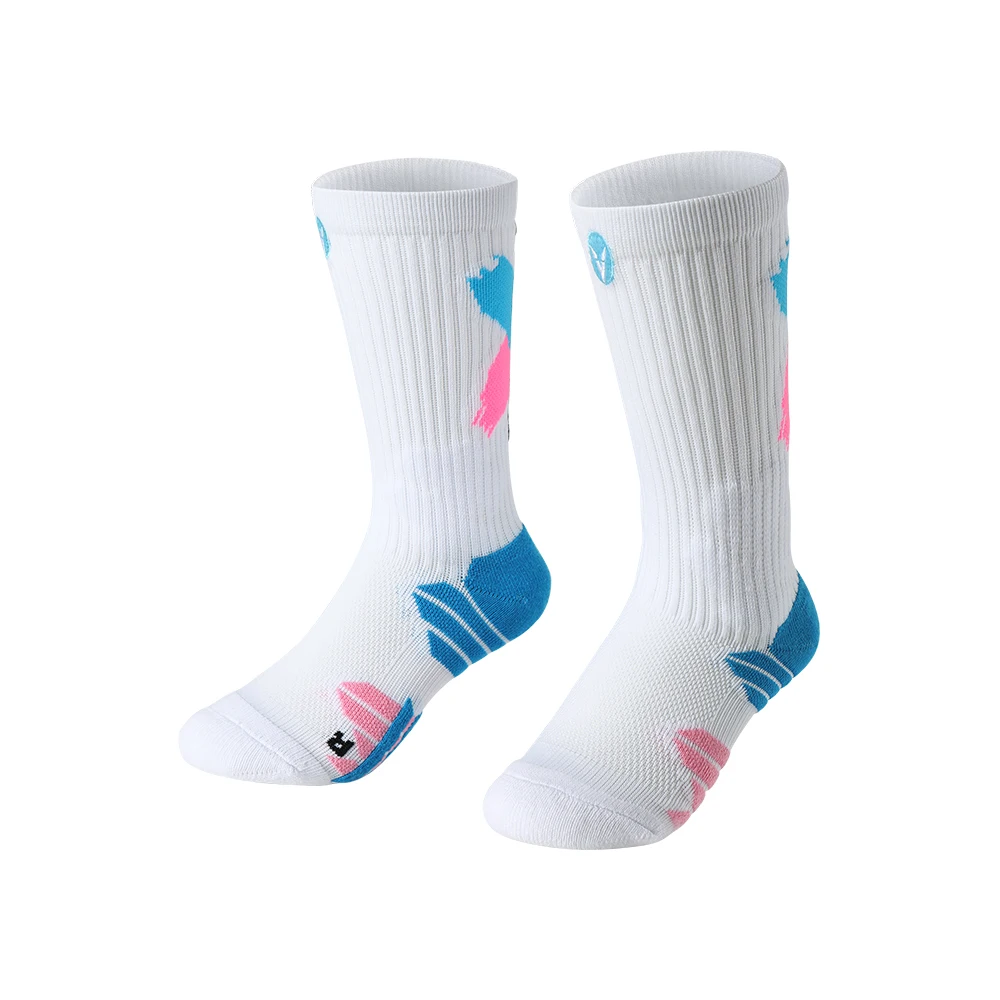 Sports Socks 1/2/3 Pack Thick Breathable Basketball Socks Kids Crew Length Non Slip Cushioned Sport Socks Ankle Support Youth Boys 8-12