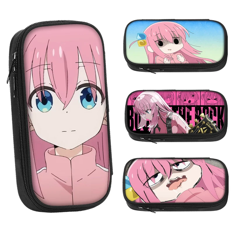 

21cm X 10cm BOCCHI THE ROCK! Gotoh Hitori Japanese Anime Character Pencil Cases Utility Kawaii Student Canvas School Supplies