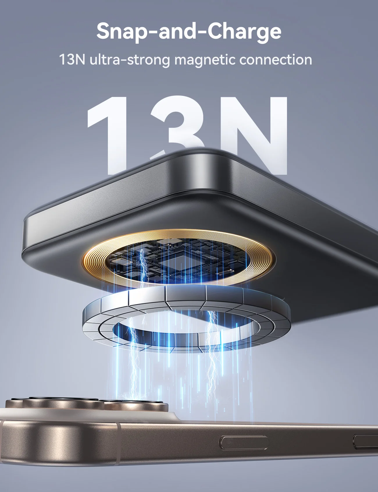 10000mAh Power Bank For MagSafe 15W Wireless Charging Magnetic Power Bank 22.5W