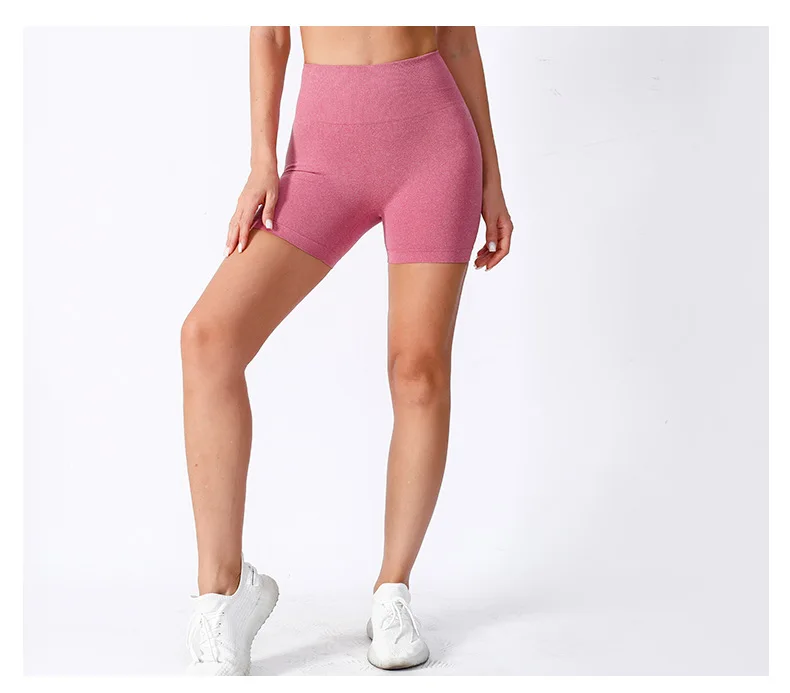 Neue Nahtlose Frauen Yoga Shorts Hohe Taille Workout Fitness Honig Pfirsich Lift Butt Fitness Yoga Gym Laufhose Lässige Sportswear – Detail 8