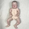MRB 20inch Already Painted Reborn Doll Parts August Sleeping Baby 3D Painting with Visible Veins Cloth Body Included 1