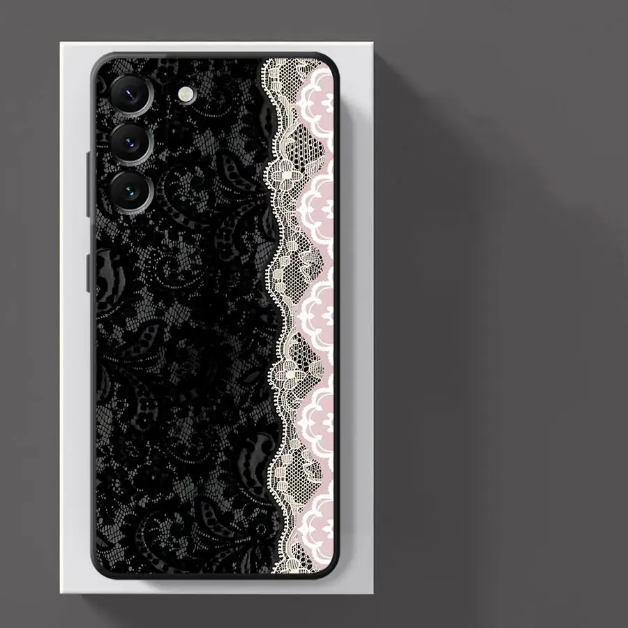 Elegant Black Sexy Lace Phone Case Cover