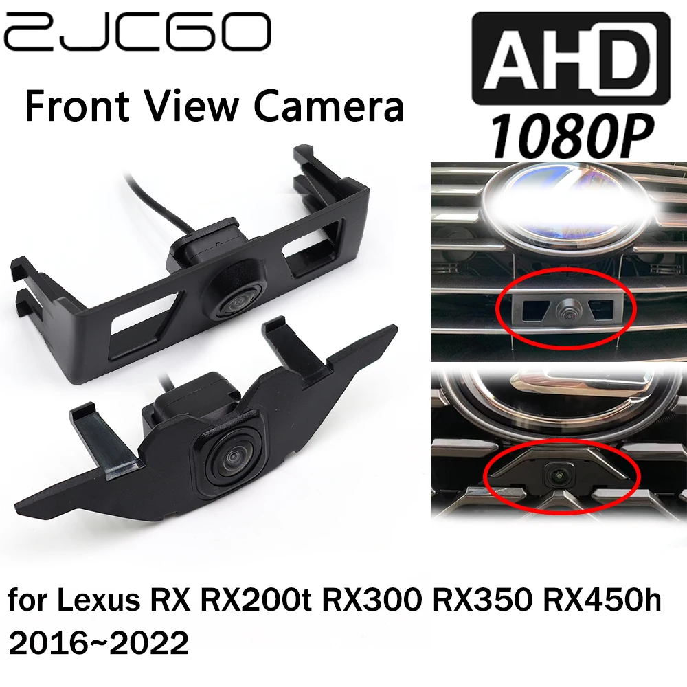 

ZJCGO Car Front View LOGO Parking Camera AHD 1080P Night Vision for Lexus RX RX200t RX300 RX350 RX450h 2016~2022