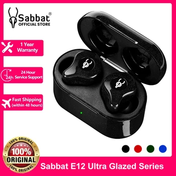 Sabbat Original E12 Ultra High Quality In Ear Bluetooth Earphones, Dual ear Wireless Gaming, Music, Sports Earphones, Apple 1