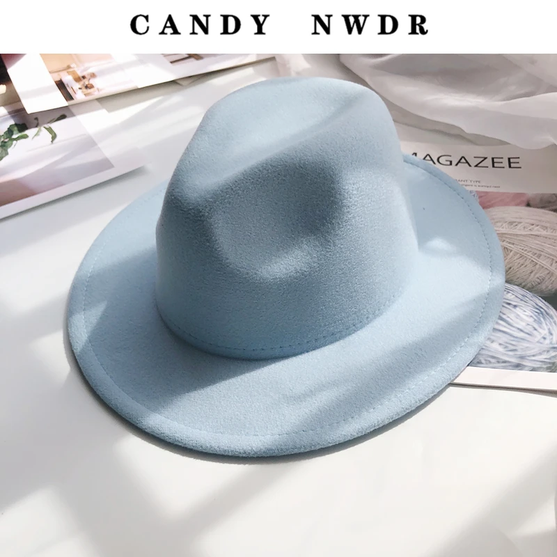 Women's Autumn & Winter Felt Fedora - Wide Brim Retro Hat