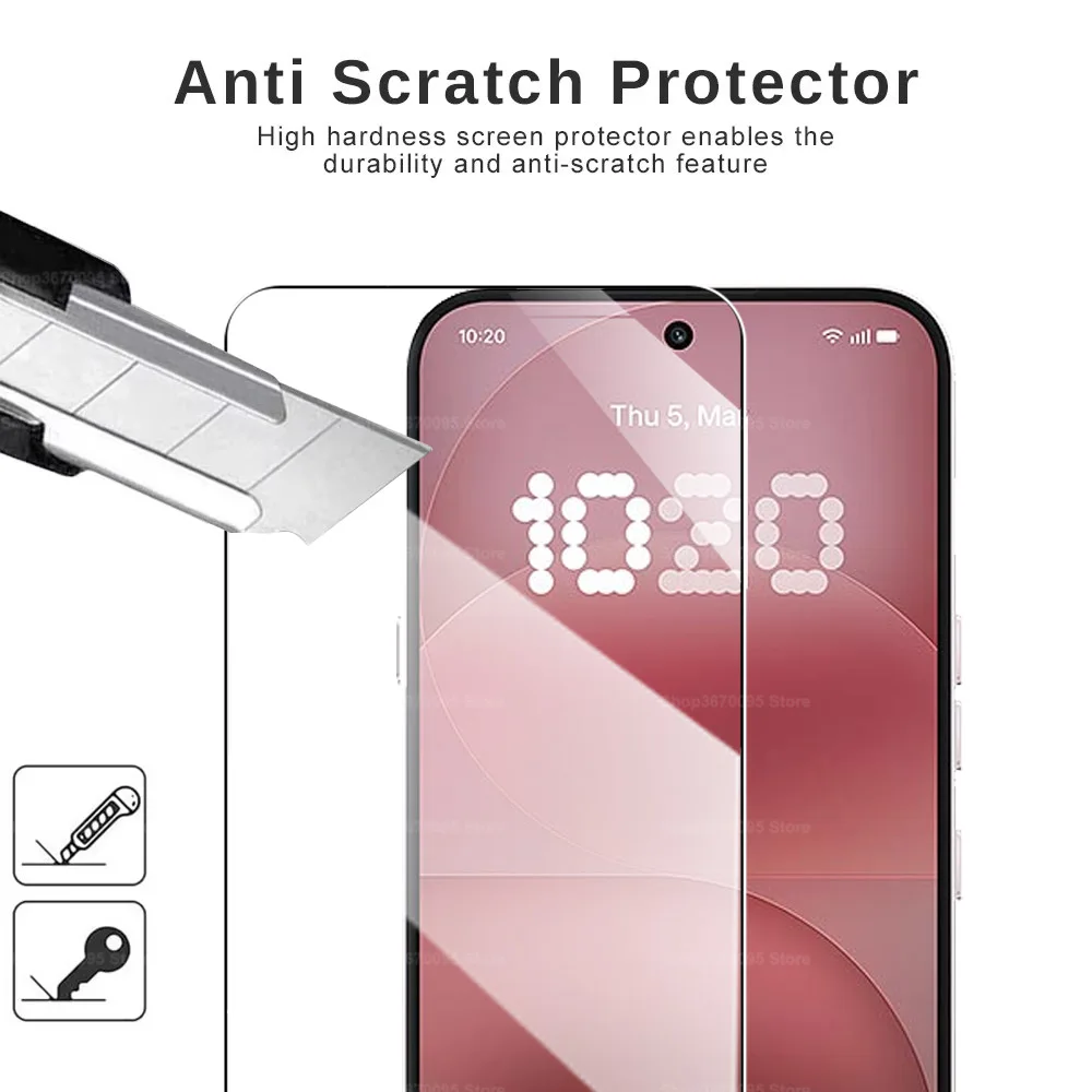 Premium 4-Piece Tempered Glass Screen Protector Set - 9H Hardness