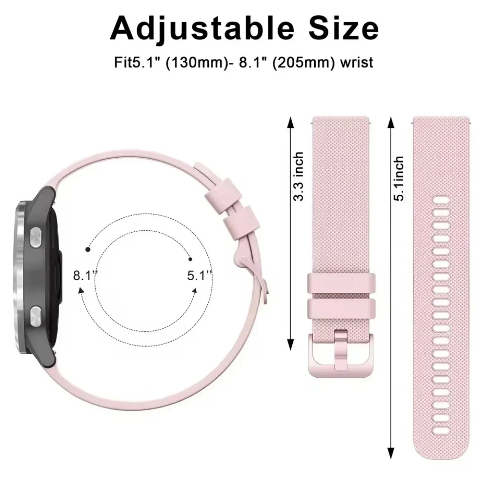 Sport Silicone Band for Smartwatch - Premium Wristband Bracelet Replacement Strap