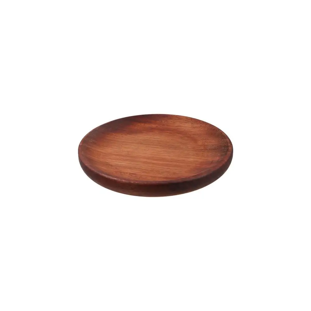 Wood Walnut Color Dried Fruit Wooden Tray Household Tableware Serving Tray Snack Plate Food Dish Wooden Plate