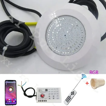 RGB LED 수영장 조명, 블루투스 앱 제어, 야외 및 실내 수중 조명, 분수 조경 램프, Piscina Luz 스포트라이트, DC12V, 12W