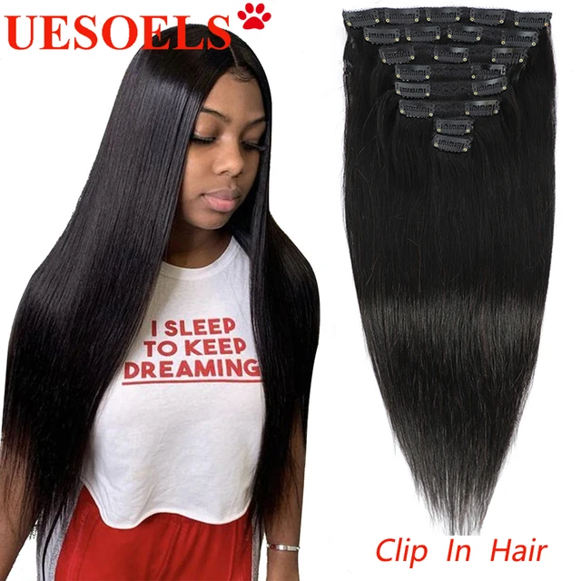 Long Straight Clip In Hair Extensions Colored #2 & #4 & Natural Black  Brazilian 100% Remy Human Hair 8-26 Inches 120g For Women - Clip-in Full  Head - AliExpress
