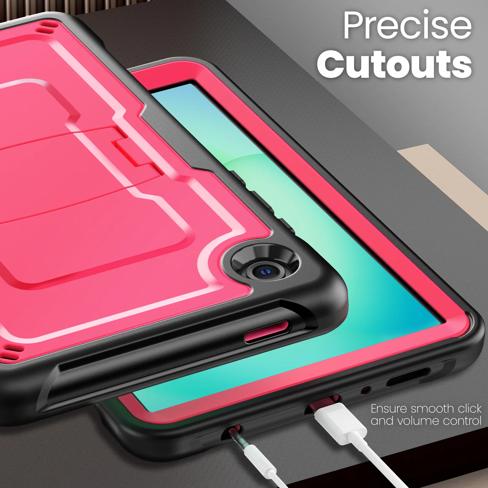 Rugged Tablet Cover with Built-in Kickstand