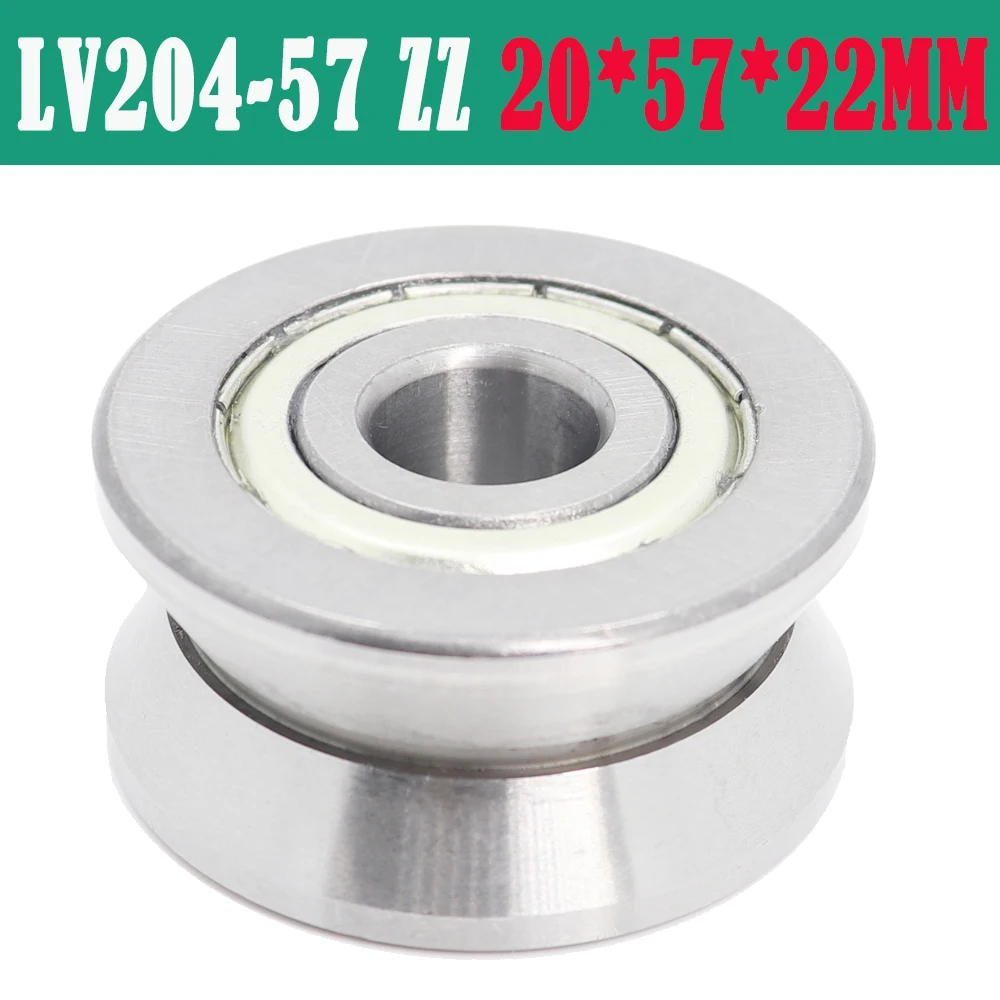 

ФЛУОРЕСЦЕНТНОЕ колесо для подшипника, 1 шт., 20*57*22 мм, серия LV, шкив с канавкой, направляющая, рельсовые подшипники, флуоресцентный ролик