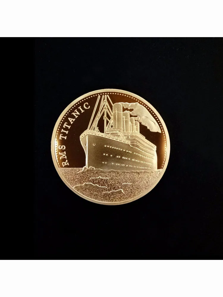 Collectible Coins Incident Medal Souvenir for Home Art Collection Gold Plated Coin Titanic Ship Commemorative Coins