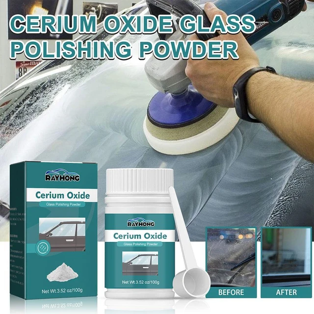 100g Cerium Oxide Glass Scratch Removal Powder Windscreen Scratch Remover  Professional Glass Polishing For Windshield Repair Too - AliExpress
