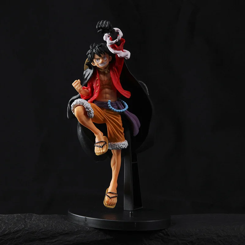 

20CM New One Piece Anime Action Figure Luffy Dracule Mihawk Articulated Action Figure Anime Lovers Collectible Toys Gift