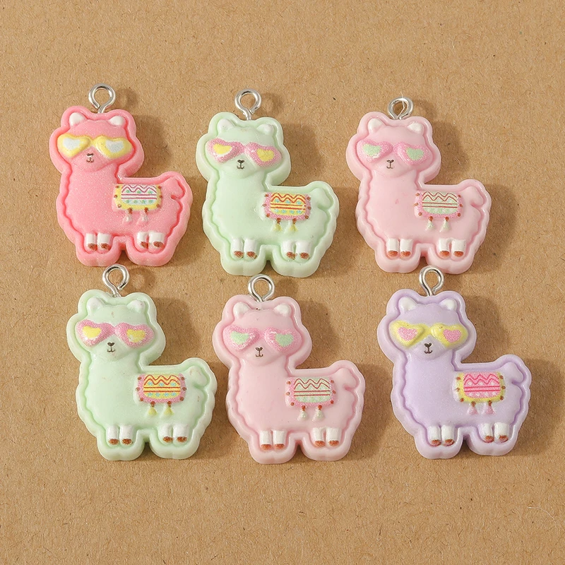 15 Stück Harzmischung Obst Charms Apfel Kirsche Zitrone Charms Anhänger für Schmuckherstellung Ohrringe Halskette DIY Zubehör Zubehör – Detail 21
