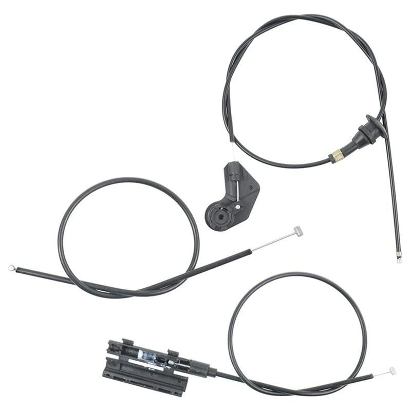 엔진 보우덴 케이블 후드 릴리스 와이어, BMW E39 525I 530I 51238176595 51238190754 51238176596, 6 개