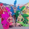 Atmospheric Opening Brazilian Samba Dance Ostrich Feather Carnival Dance Performance Costume