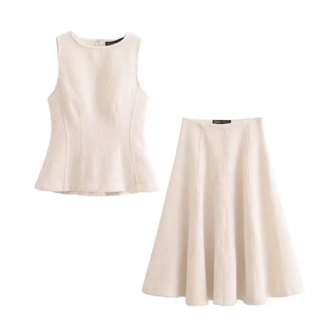Cross-border Foreign Trade Source Women''s Clothing Star Printing Lapel Knitted Suit Two-piece Set