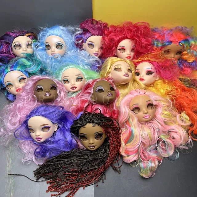 Original Rainbow Middle School big sister doll head and bracket girl DIY gift toys you can choose 1
