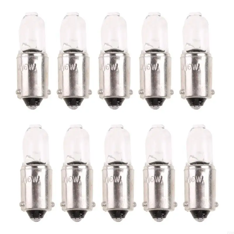 10Pcs Auto Headlight Fog Lamp Buld H6W 434 BAX9S 12V 6W C2R Filament ...