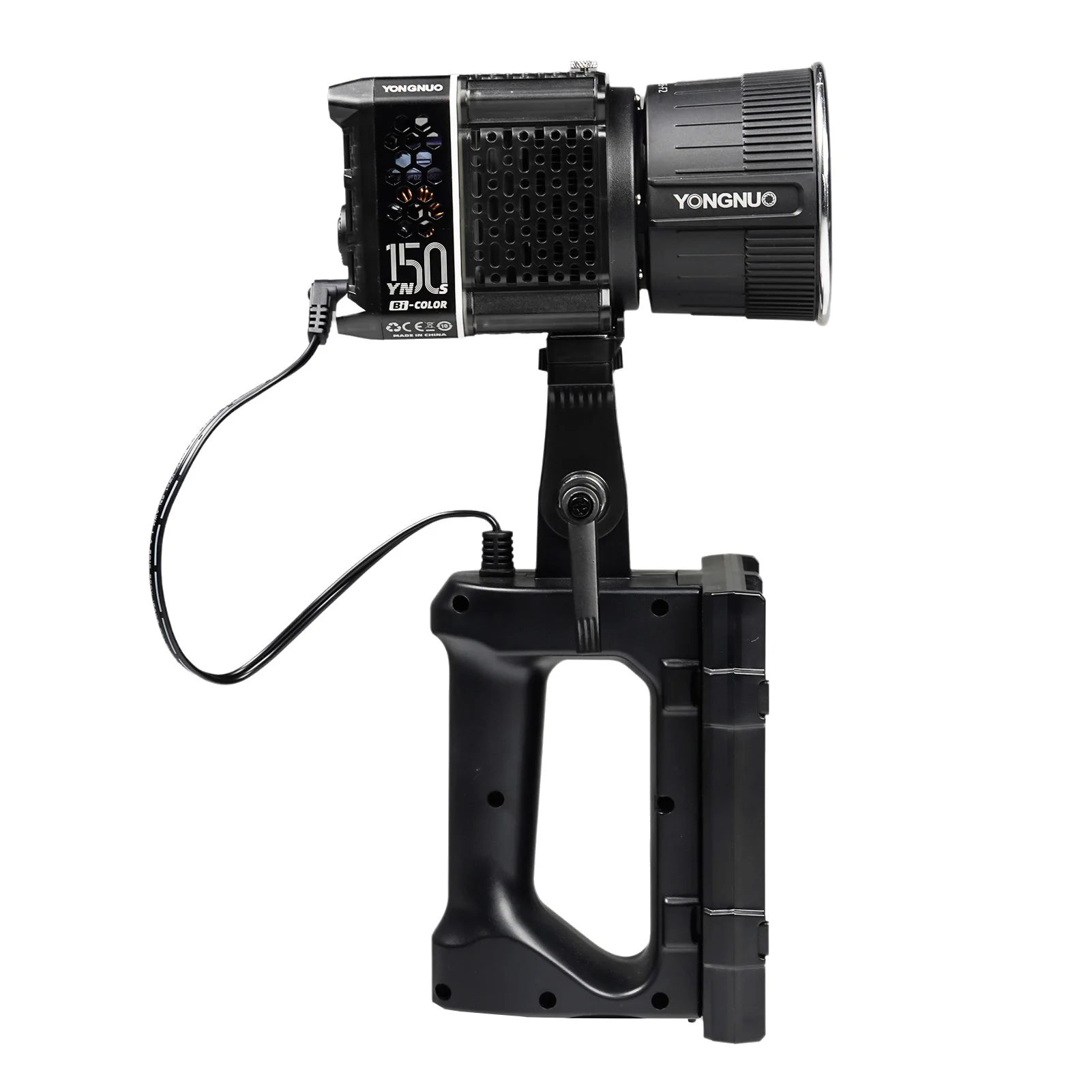 YONGNUO 4-slot NP-F Battery Handle Battery Bracket for YNLUX100/ YNLUX100 Pro/YNLUX200/YN150/YN150S/YN150Li LED Video Light