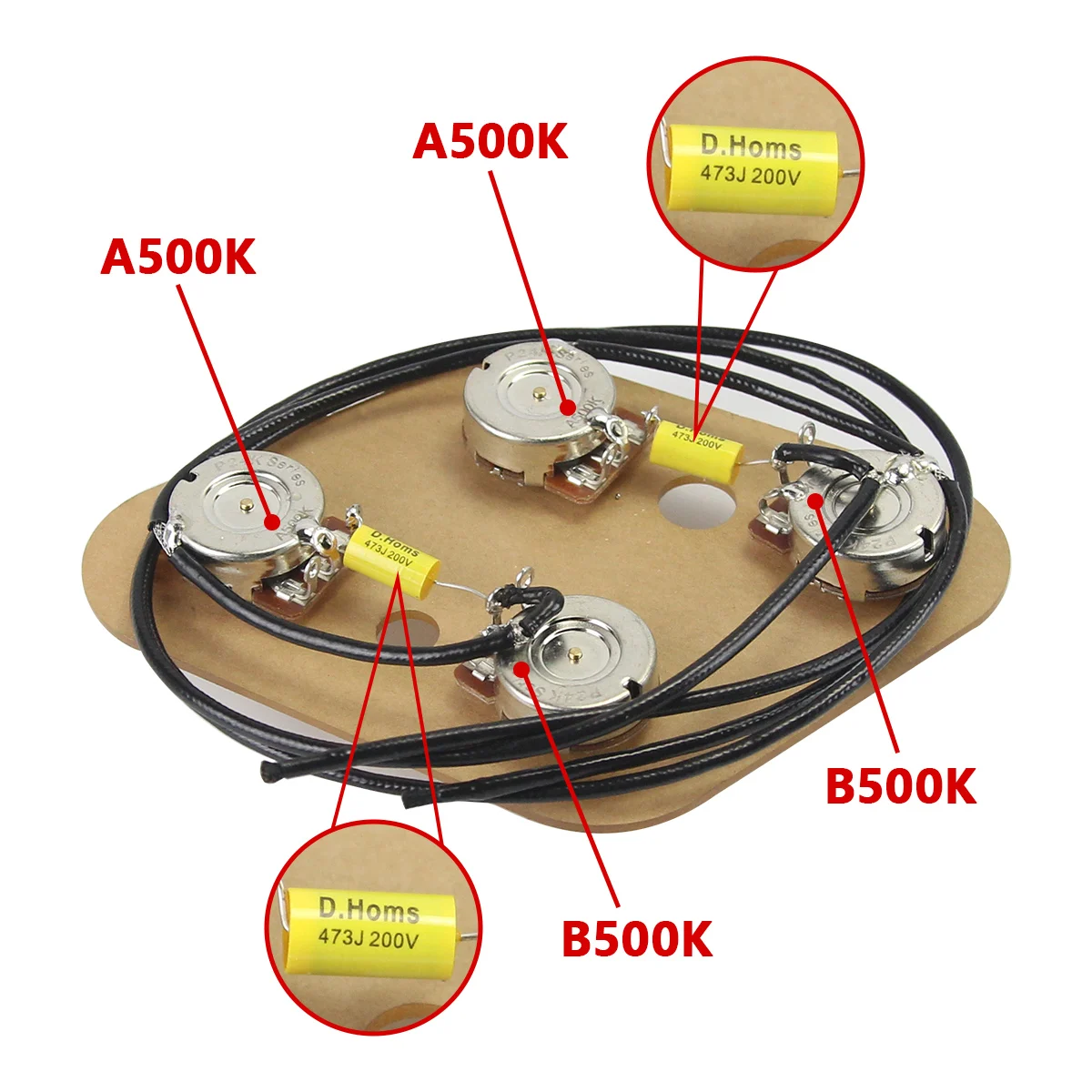 ギター Montreux LP Wiring Kit ver.2 Amazon.com: Electric Guitar Wiring Harness Kit,2 Volume 2