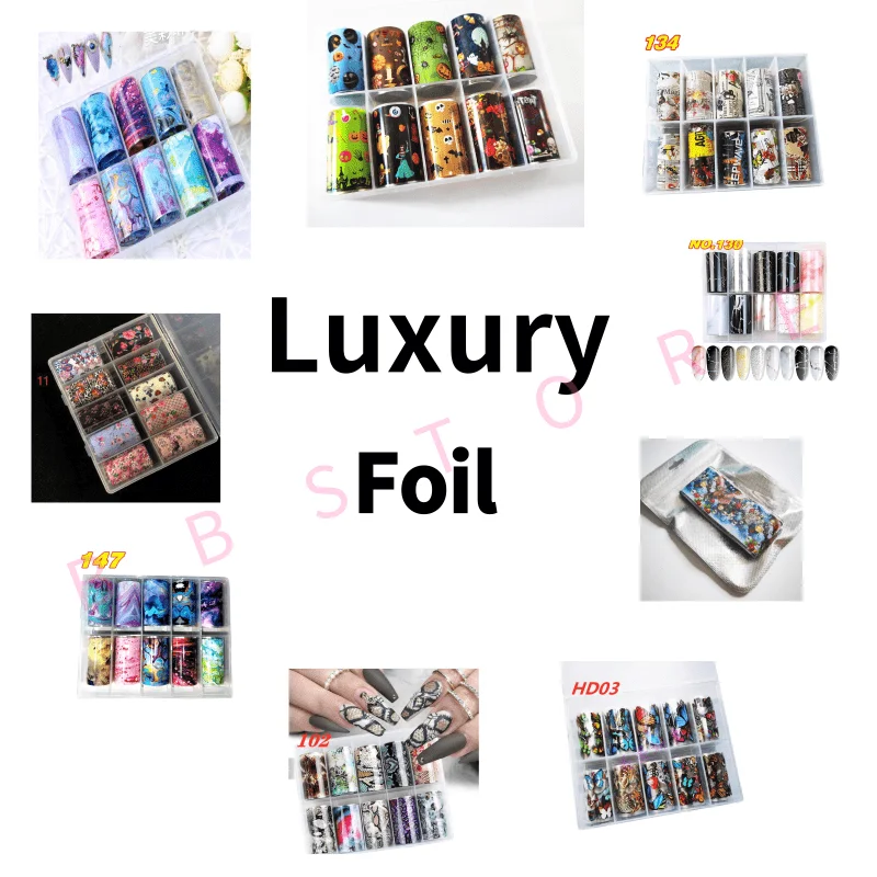 Luxe Nail Foil Brands Logo Nail Art