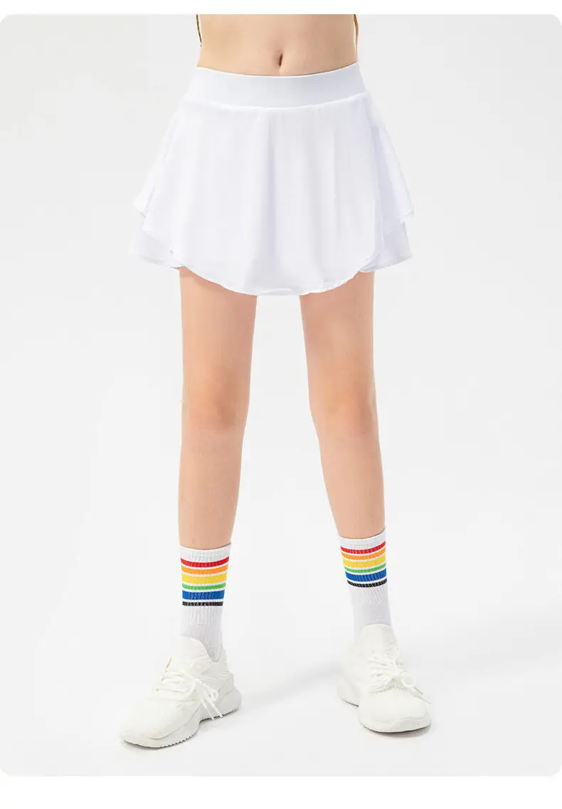 Girls Sport Skirt Children Anti-embarrassment Breathable Yoga Dance Training Running Hiking Tennis Summer Clothes for Kids 27 Sbbb8dc89e2a04f3f920b0b25e43fc98cB