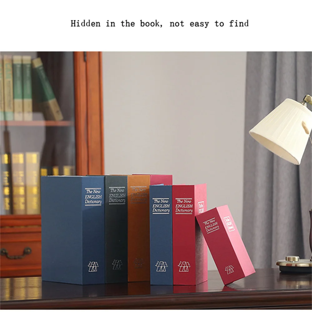 Key Storage Box Mini Book Dictionary Safe