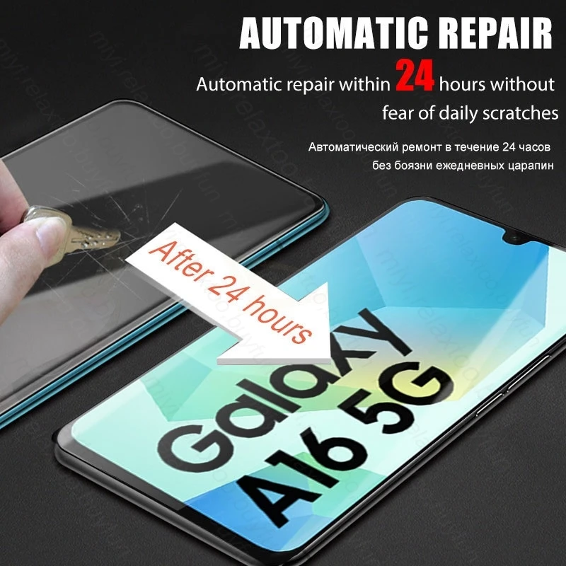 6-in-1 Soft Hydrogel Film Screen Protector with Case and Camera Glass