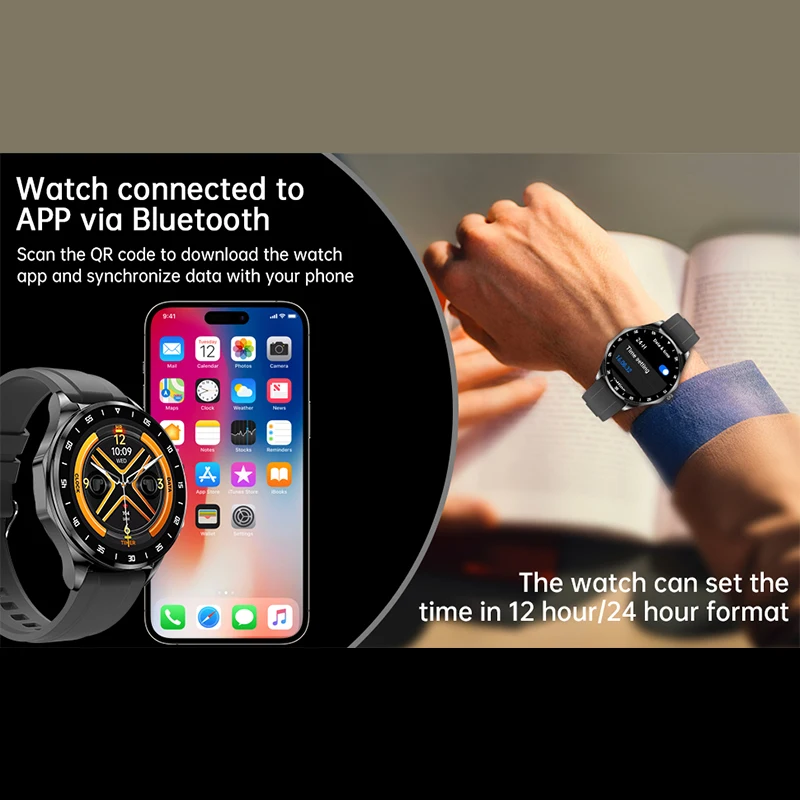 2026 TWS 2-in-1 Bluetooth Earphones Smart Watch 1.43inch 466 * 466 AMOLED Heart Rate Health Monitoring BT Call IP68 waterproof 3