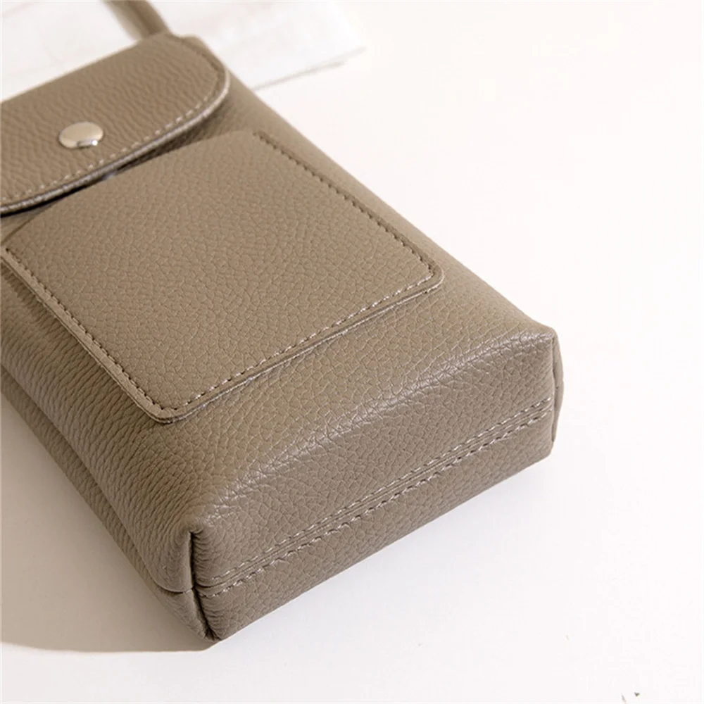 Girl Women Wallet Shoulder Mini Leather Bags Straps Mobile Phone Big Card Holders Wallet Handbag Money Pockets Girls Small Bags