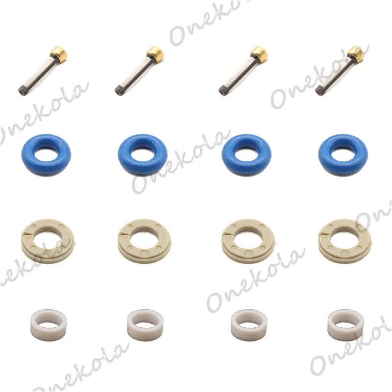 Fuel Injector repair kit Orings Filters For 0261500105 8W93-9F593-AD Jaguar Range Rover 5.0L V8 GDI
