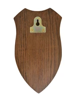 Deer Trophy Shield Roe Solid Oak Trophy Plate Buck Wooden Shields for Deer Trophies Plaque 2
