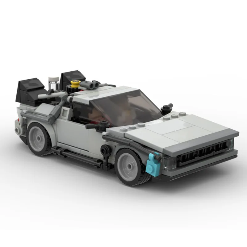 

MOC Back To The Future Time Speed Champions Super Sports Cars Building Blocks Bricks Set Kids Toys Gifts For Boys And Girls