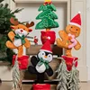 Dancing Elk Christmas Tree Talking Gingerbread Man Penguin Toys Singing Stuffed Animals Fun Christmas Party Decorations 1