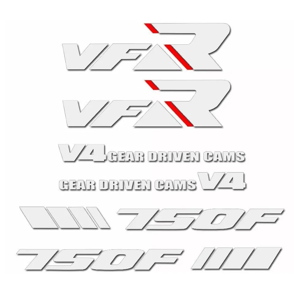 Honda VFR Motorrad Aufkleber Set - Individuelle Tank Grafik & Logo Aufkleber In Rot