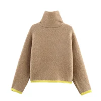 2026 Autumn Casual Jacket Coat Fashion Contrast Color Design Long Sleeve Zipper Jackets For Women Streetwear Casual Outerwear ﻿ - Image 4
